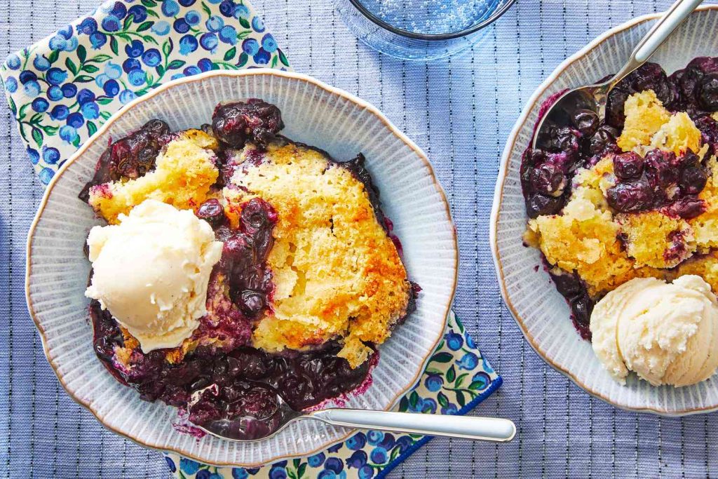 Homemade Blueberry Cobbler
