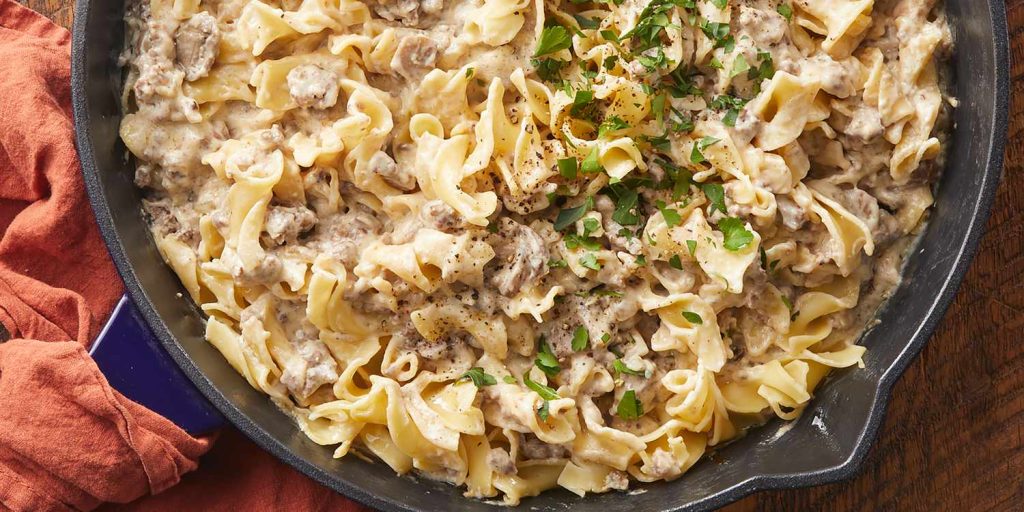 Easy Ground Beef Stroganoff
