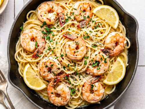 Garlic Butter Shrimp Pasta